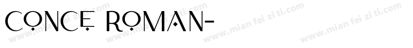 conce roman字体转换